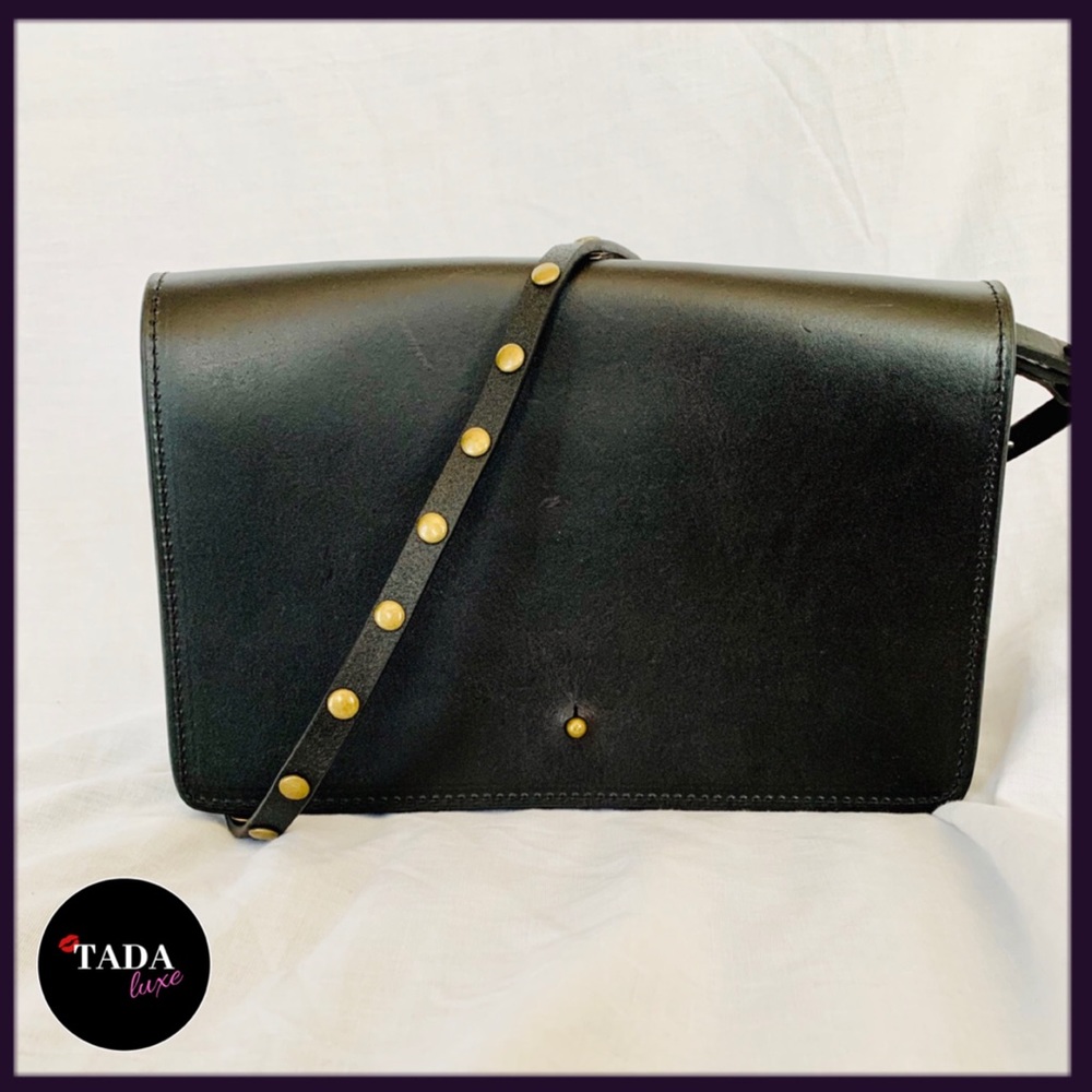 NEW Seven Hills Crossbody Satchel w studded straps